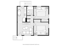 Central Suite A - 2 Bedrooms/King Bed/Parking