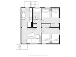 Central Suite F - 2 Bedrooms/Double Queens/ Parking